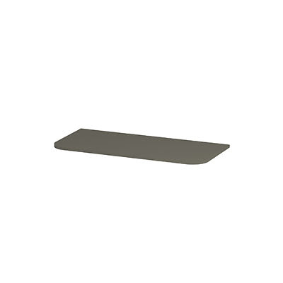 Ink Concept R topplaat gelakt tbv afgeronde onderkast - 100x45cm - mat beton groen