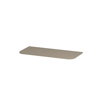 Ink Concept R topplaat gelakt tbv afgeronde onderkast - 100x45cm - Mat creme cotton