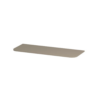 Ink Concept R topplaat gelakt tbv afgeronde onderkast - 120x45cm - Mat creme cotton
