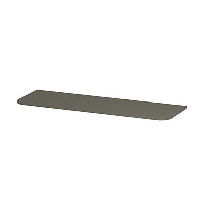 Ink Concept R topplaat gelakt tbv afgeronde onderkast - 140x45cm - mat beton groen