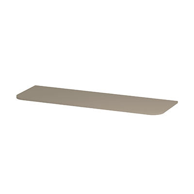 Ink Concept R topplaat gelakt tbv afgeronde onderkast - 140x45cm - Mat creme cotton