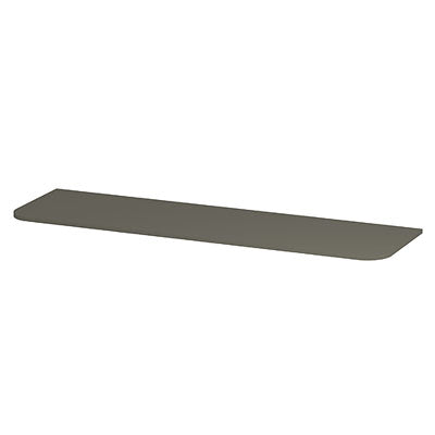 Ink Concept R topplaat gelakt tbv afgeronde onderkast - 160x45cm - mat beton groen