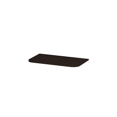 Ink Concept R topplaat fineer tbv afgeronde onderkast - 80x45cm - fineer dark