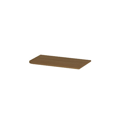 Ink Concept R topplaat fineer tbv links afgeronde onderkast - 80x45cm - fineer light
