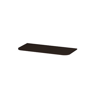 Ink Concept R topplaat fineer tbv afgeronde onderkast - 100x45cm - fineer dark