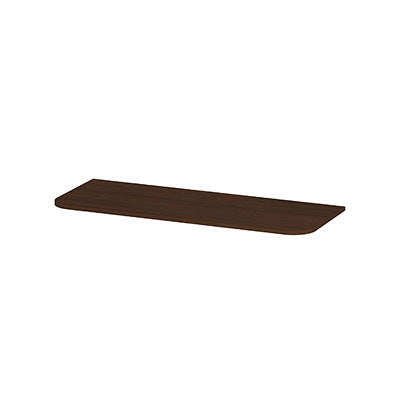 Ink Concept R topplaat fineer tbv afgeronde onderkast - 120x45cm - fineer shadow
