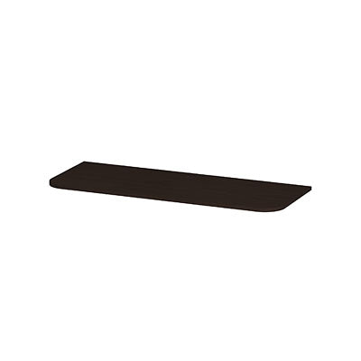Ink Concept R topplaat fineer tbv afgeronde onderkast - 120x45cm - fineer dark