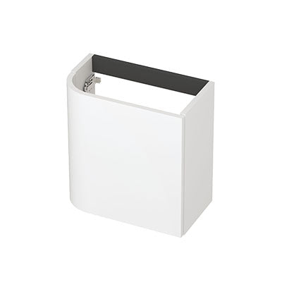 Ink Concept R fonteinonderkast afgerond 40x22cm voor greep - front vlak - links - mat wit