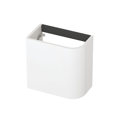 Ink Concept R fonteinonderkast afgerond 40x22cm voor greep - front vlak - rechts - mat wit