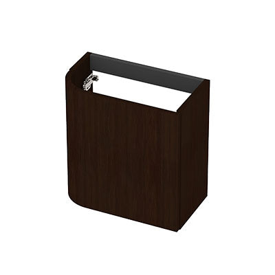 Ink Concept R fonteinonderkast afgerond 40x22cm voor greep - front vlak - links - Dark fineer