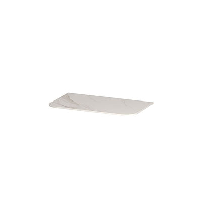 Ink Concept R topplaat keramische slab tbv afgeronde onderkast - 80x45cm - Calacatta matt