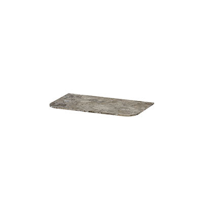 Ink Concept R topplaat keramische slab tbv afgeronde onderkast - 80x45cm - Earth Glossy