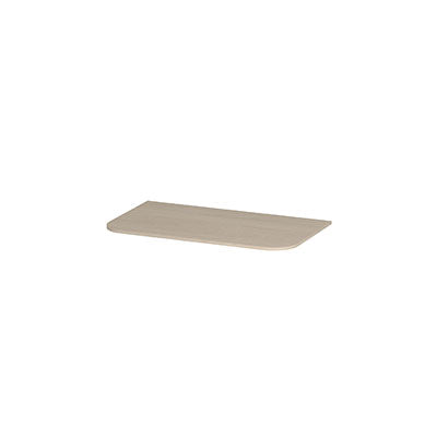 Ink Concept R topplaat keramische slab tbv afgeronde onderkast - 80x45cm - Travertin matt