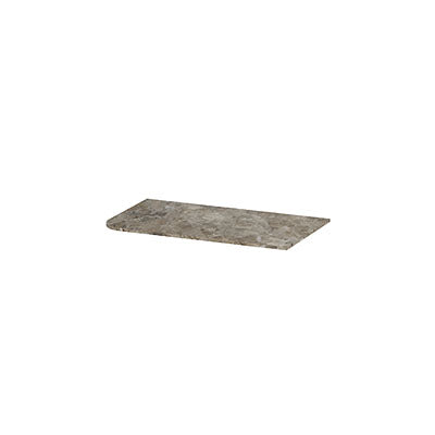 Ink Concept R topplaat keramische slab tbv links afgeronde onderkast - 80x45cm - Earth Glossy