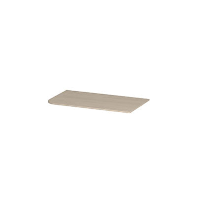 Ink Concept R topplaat keramische slab tbv links afgeronde onderkast - 80x45cm - Travertin matt