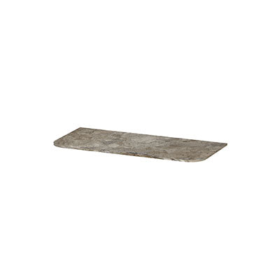 Ink Concept R topplaat keramische slab tbv afgeronde onderkast - 100x45cm - Earth Glossy