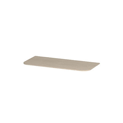 Ink Concept R topplaat keramische slab tbv afgeronde onderkast - 100x45cm - Travertin matt
