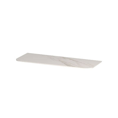 Ink Concept R topplaat keramische slab tbv afgeronde onderkast - 120x45cm - Calacatta matt