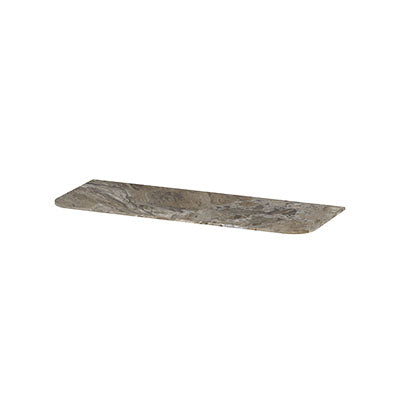 Ink Concept R topplaat keramische slab tbv afgeronde onderkast - 120x45cm - Earth Glossy