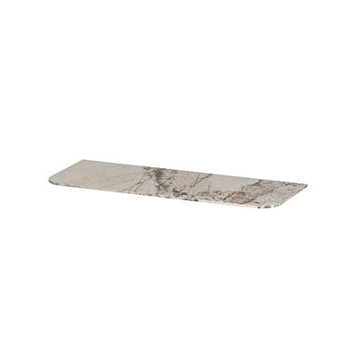 Ink Concept R topplaat keramische slab tbv afgeronde onderkast - 120x45cm - Island Glossy