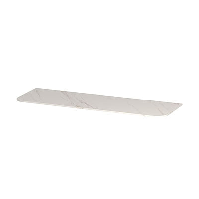 Ink Concept R topplaat keramische slab tbv afgeronde onderkast - 140x45cm - Calacatta matt