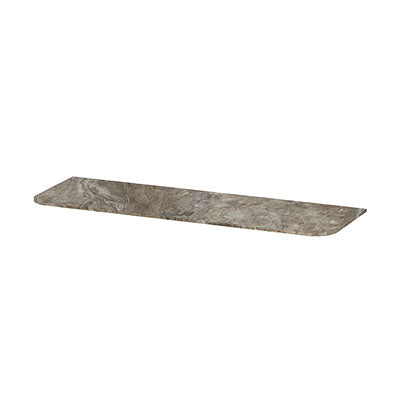 Ink Concept R topplaat keramische slab tbv afgeronde onderkast - 140x45cm - Earth Glossy