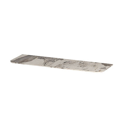 Ink Concept R topplaat keramische slab tbv afgeronde onderkast - 140x45cm - Island Glossy