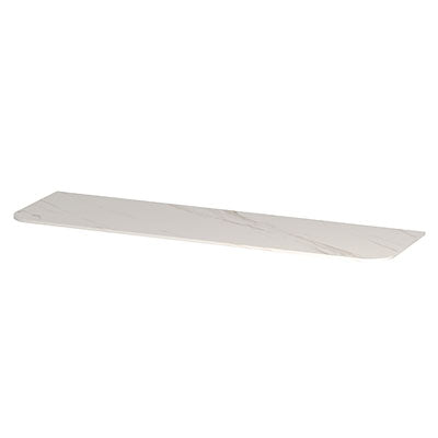 Ink Concept R topplaat keramische slab tbv afgeronde onderkast - 160x45cm - Calacatta matt