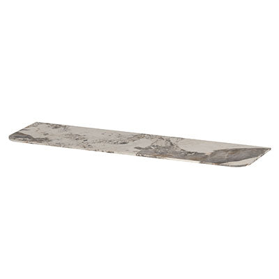 Ink Concept R topplaat keramische slab tbv afgeronde onderkast - 160x45cm - Island Glossy
