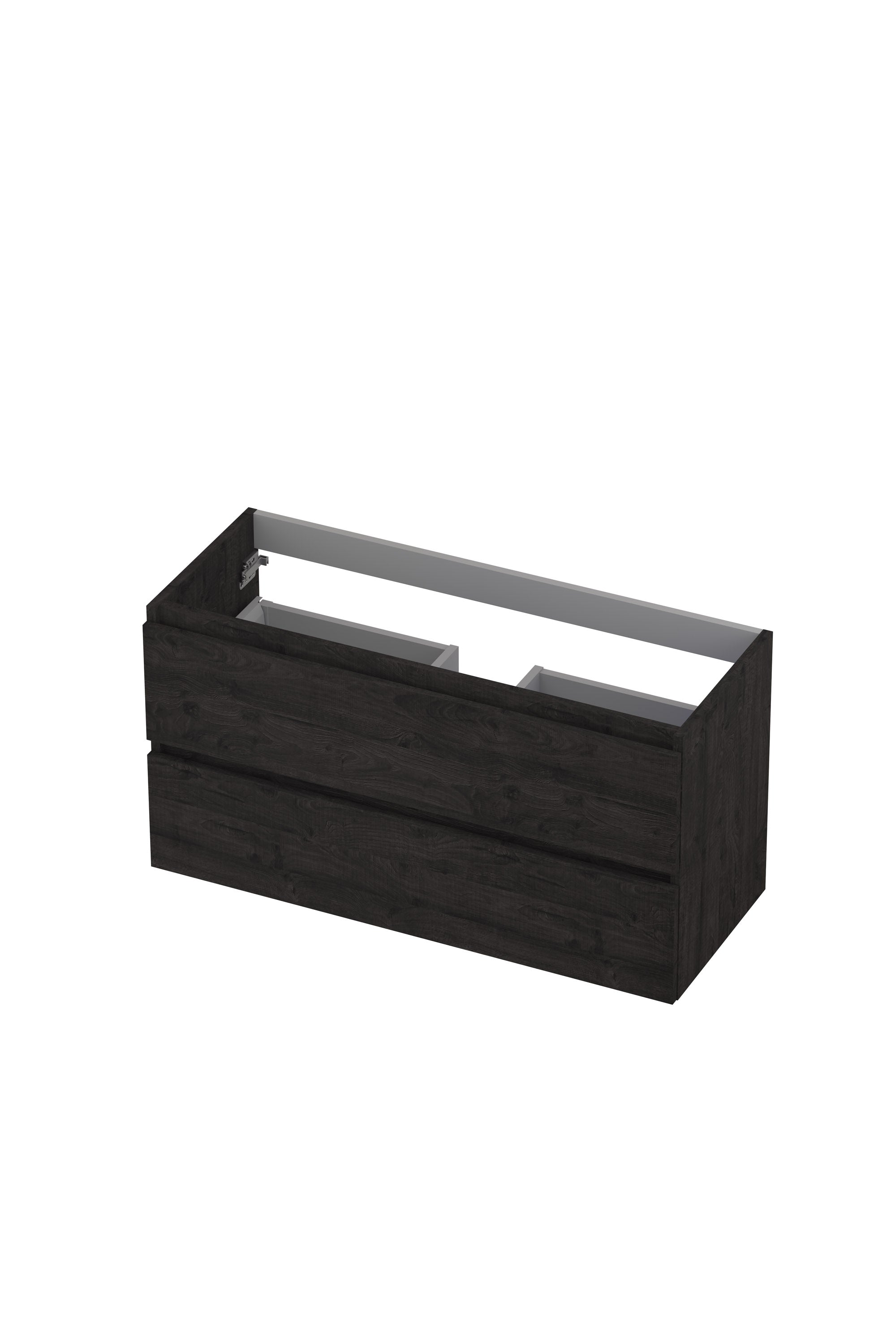 Ink onderkast 100x40cm - greeploos - 2 lades - houtskool eiken