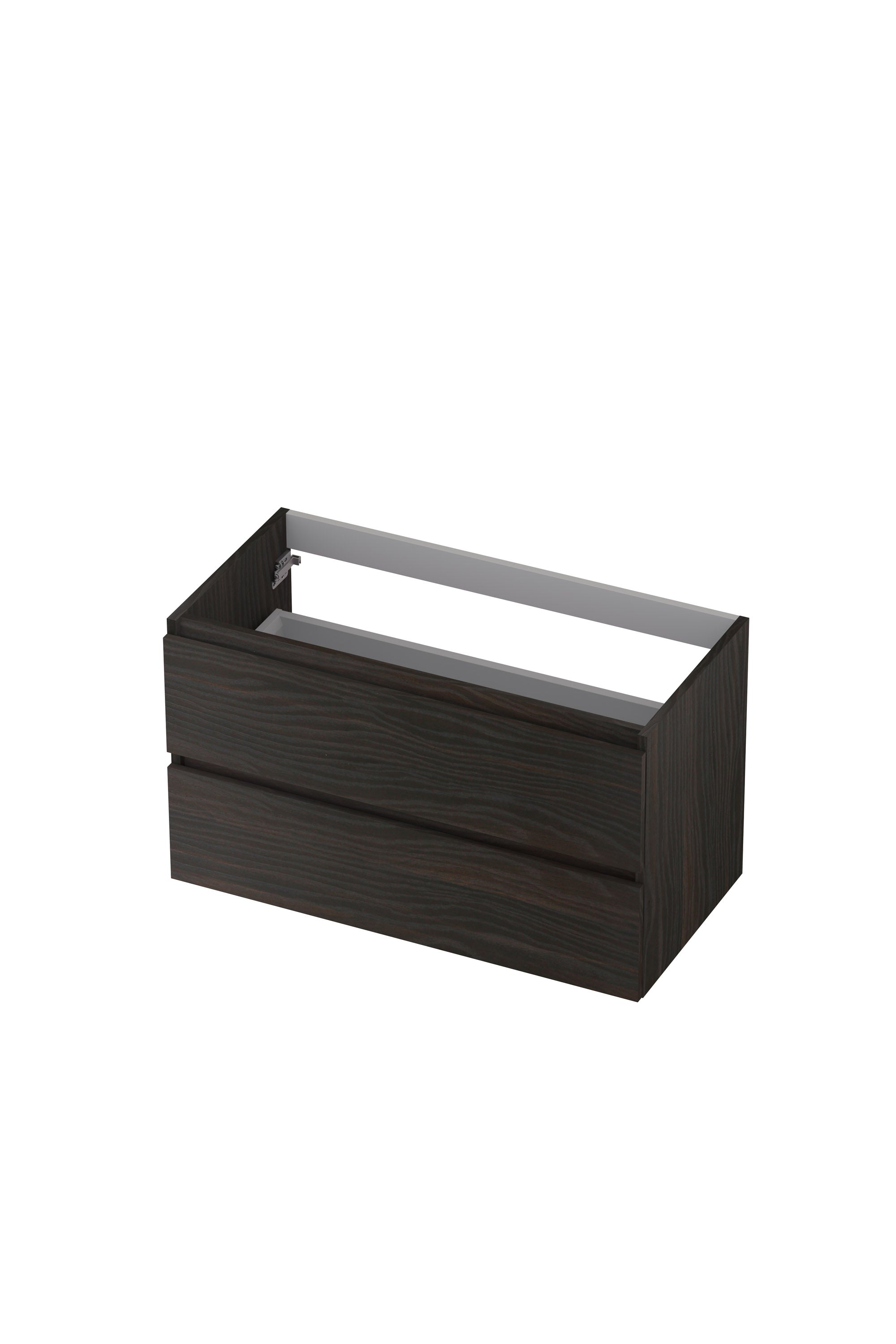 Ink onderkast 90x45cm - greeploos - 2 lades - intens eiken