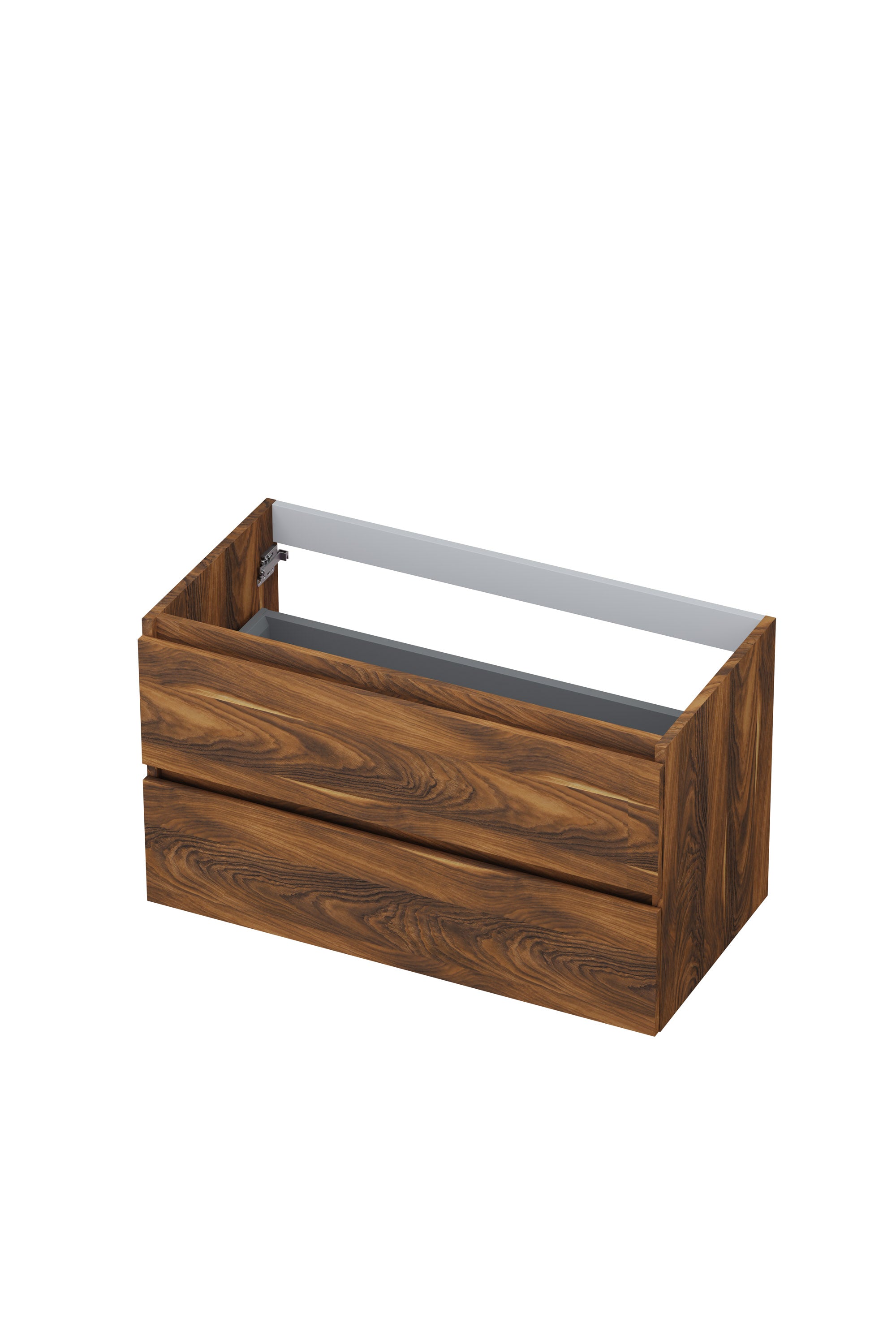 Ink onderkast 90x45cm - greeploos - 2 lades - noten