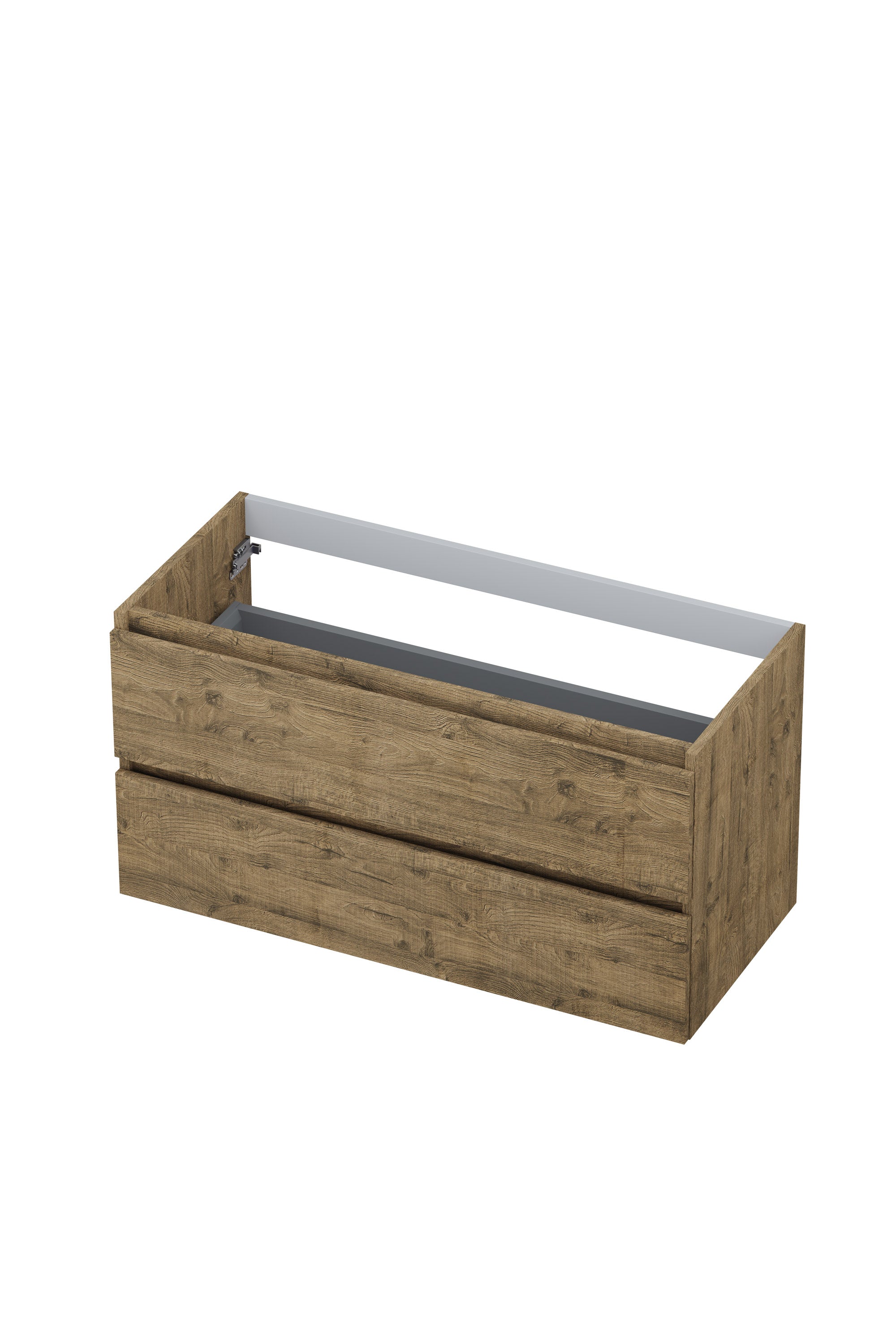 Ink onderkast 100x45cm - greeploos - 2 lades - naturel eiken