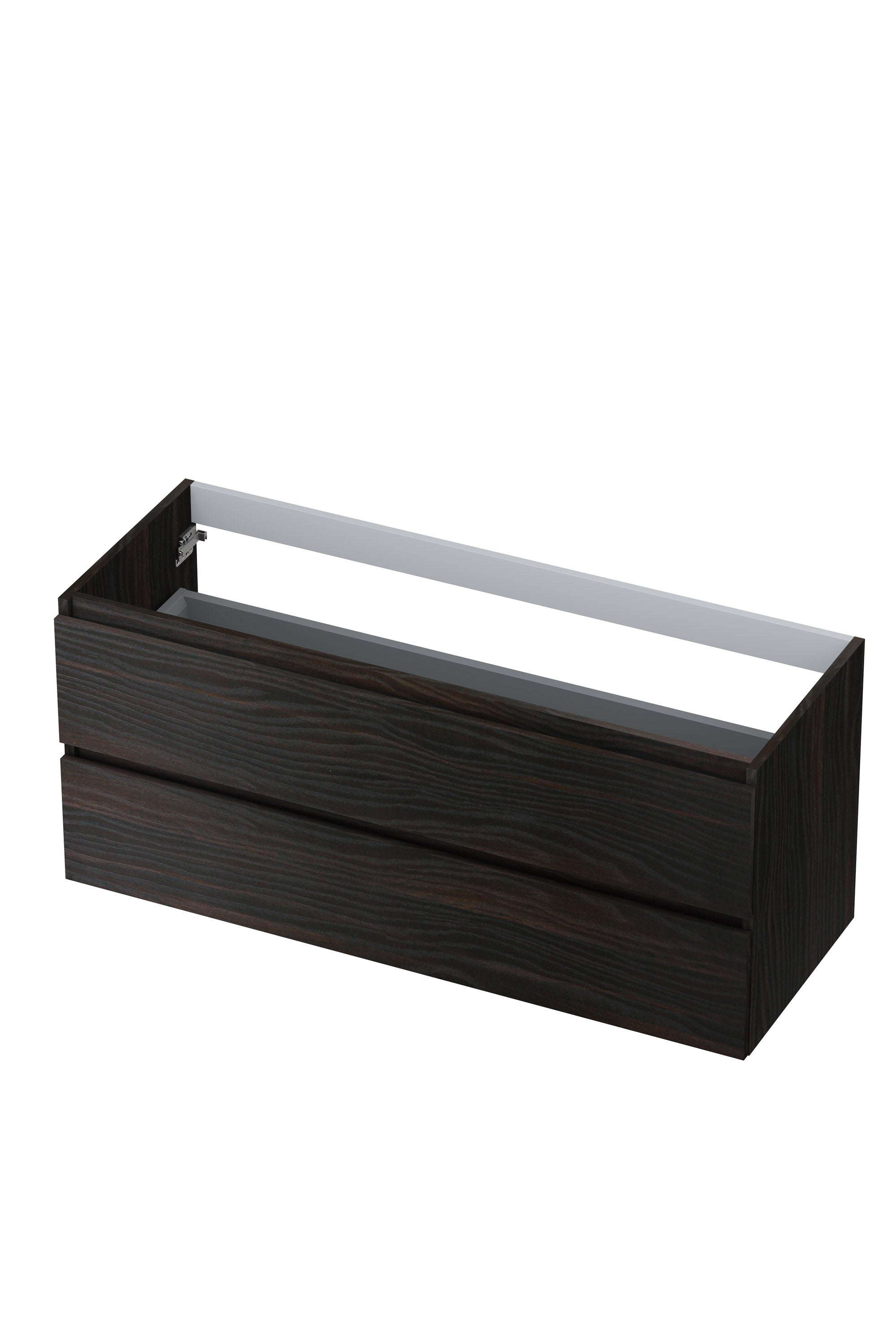 Ink onderkast 120x45cm - greeploos - 2 lades - intens eiken