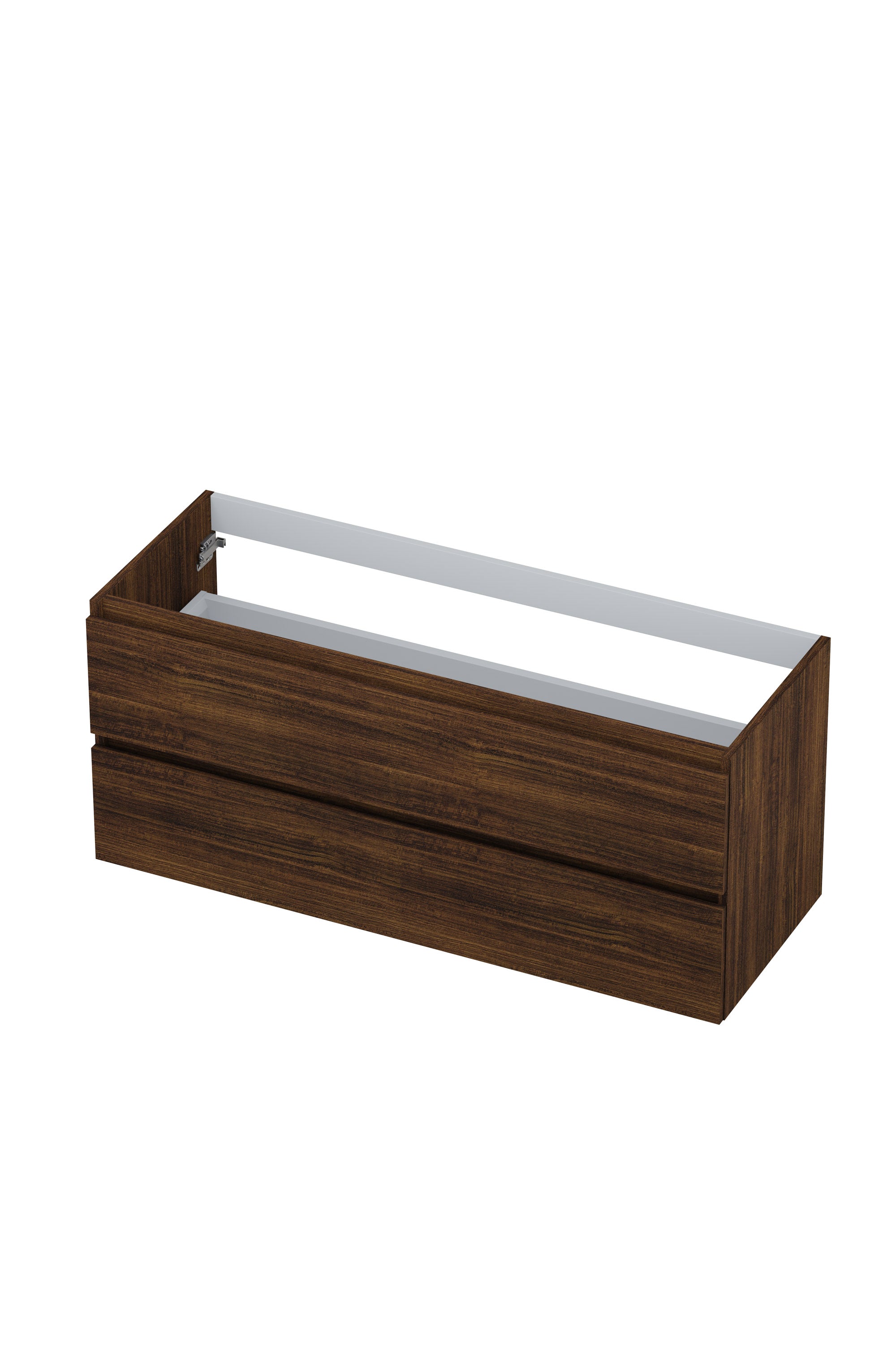 Ink onderkast 120x45cm - greeploos - 2 lades - koper eiken