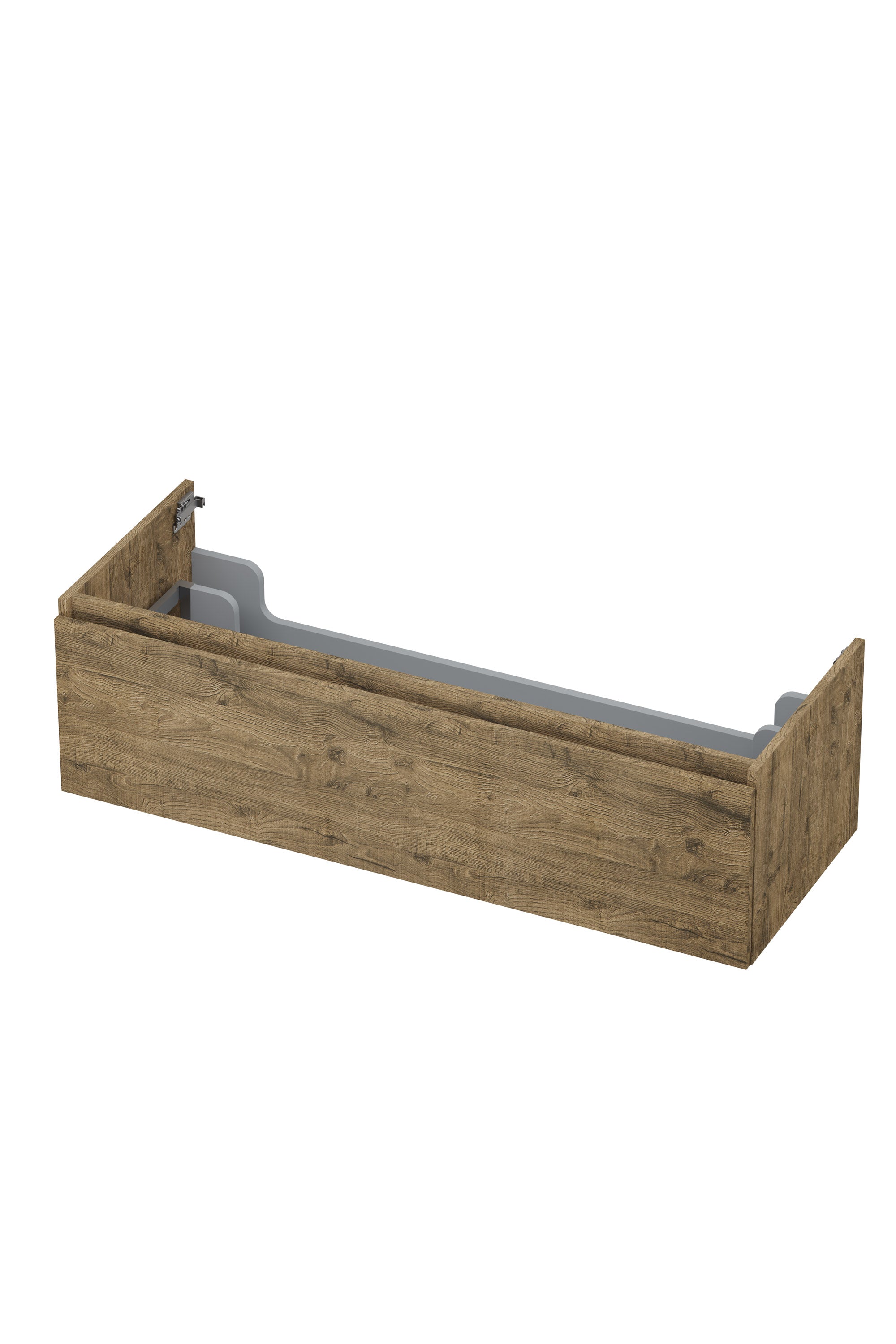 Ink onderkast 120x45cm - greeploos - 1 lade - naturel eiken