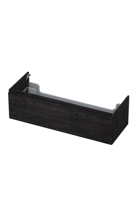 Ink onderkast 120x45cm - greeploos - 1 lade - houtskool eiken