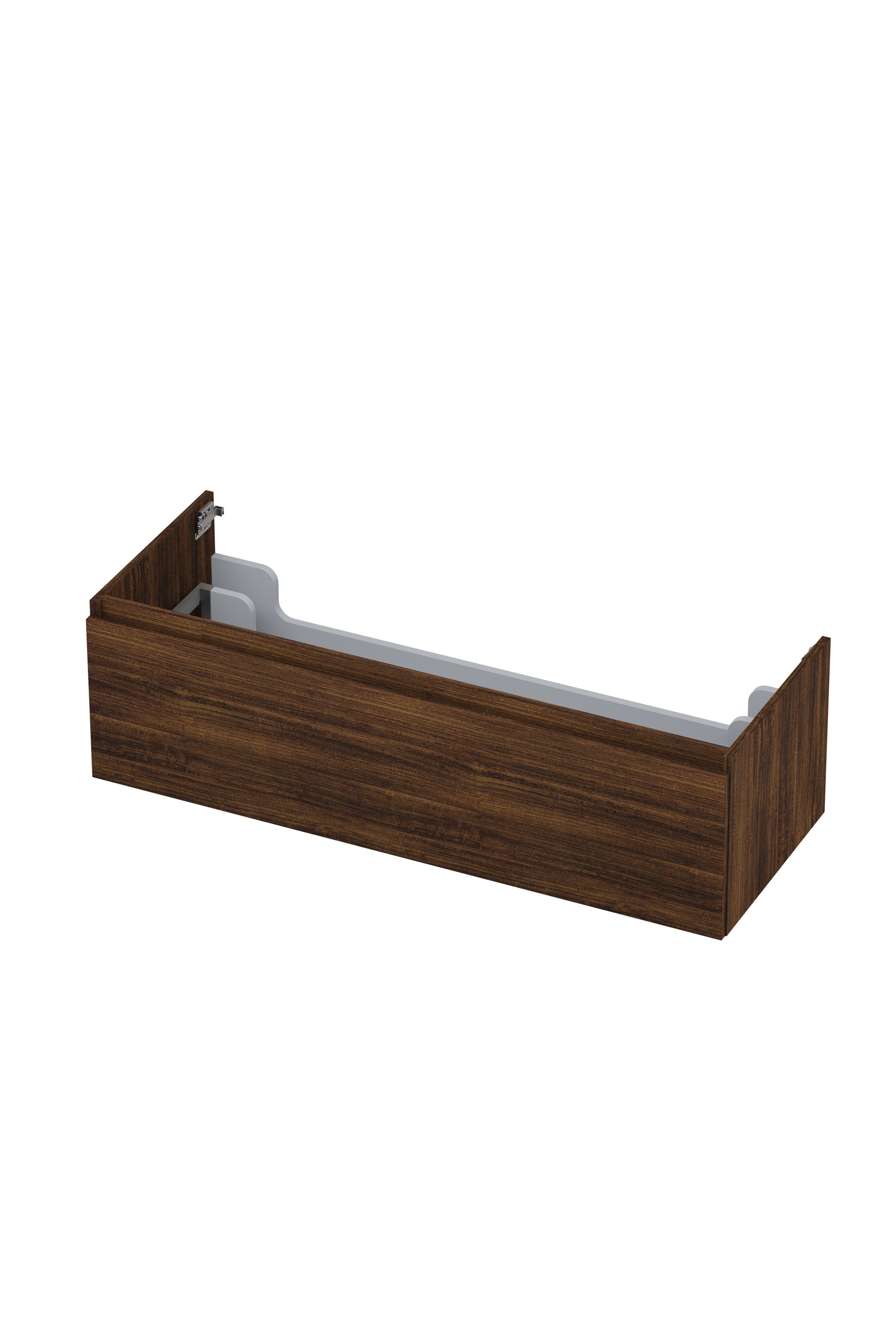 Ink onderkast 120x45cm - greeploos - 1 lade - koper eiken