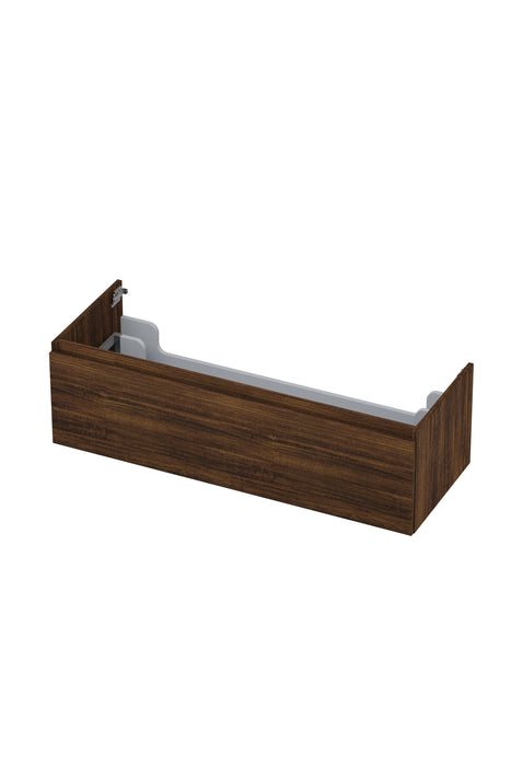 Ink onderkast 120x45cm - greeploos - 1 lade - koper eiken