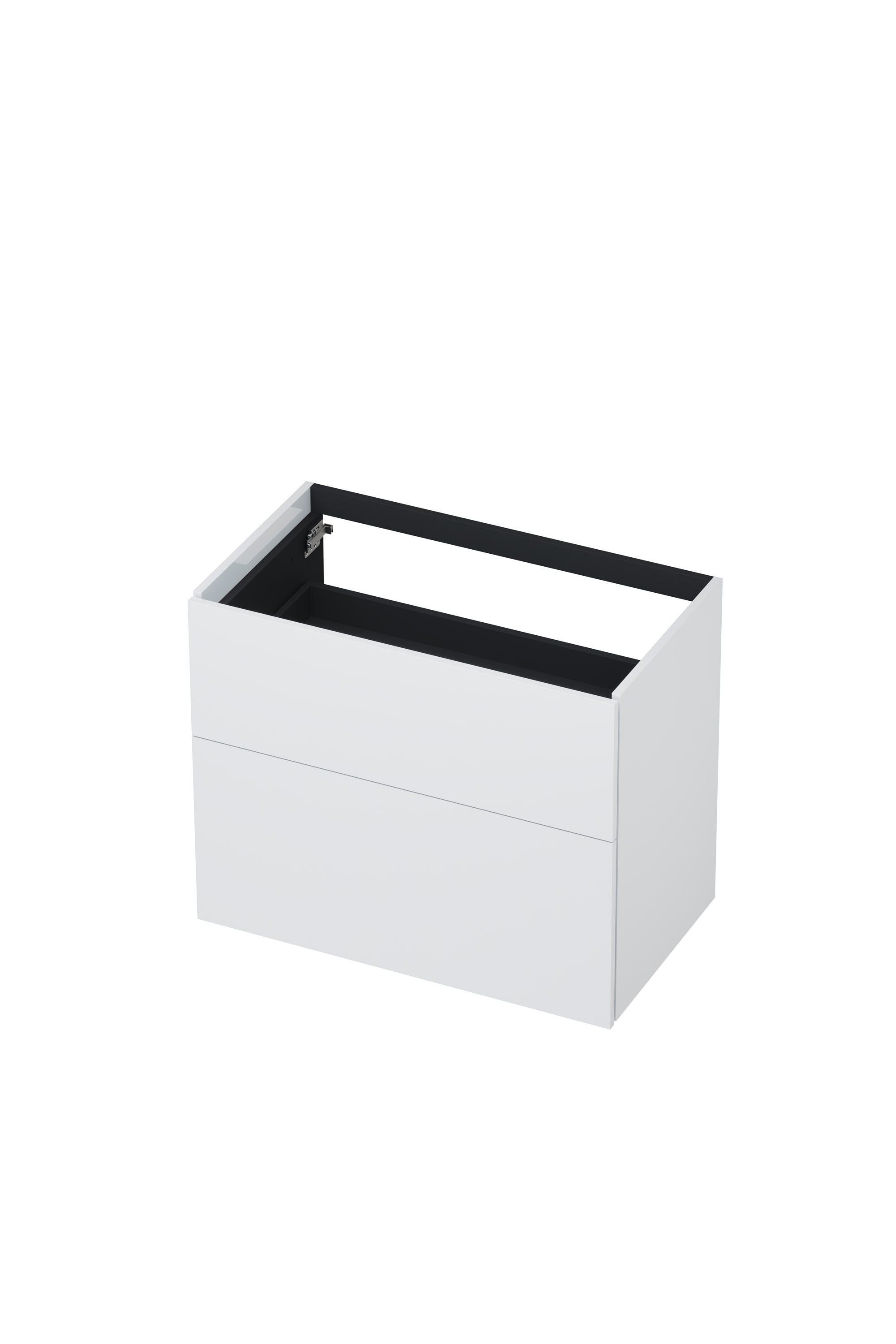 Ink onderkast 80x45cm - push to open - 2 lades - hoogglans wit