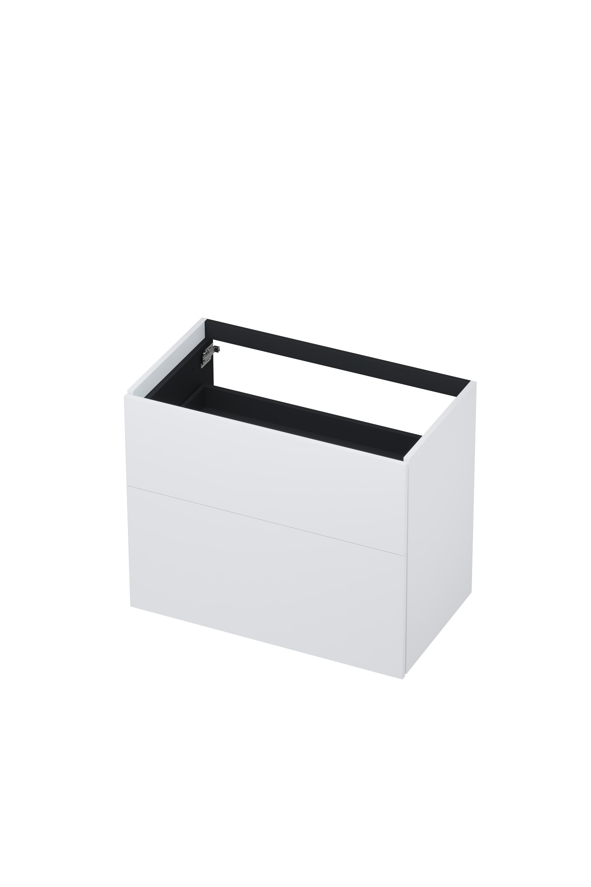 Ink onderkast 80x45cm - push to open - 2 lades - mat wit