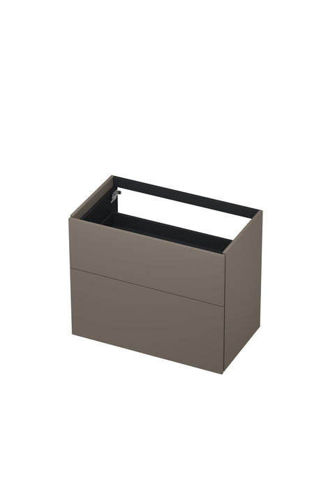 Ink onderkast 80x45cm - push to open - 2 lades - mat taupe