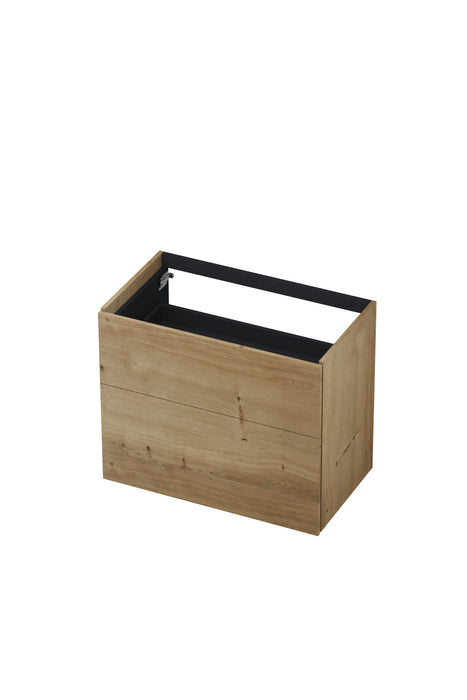 Ink onderkast 80x45cm - push to open - 2 lades - fineer ash grey