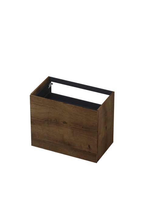 Ink onderkast 80x45cm - push to open - 2 lades - fineer chocolate