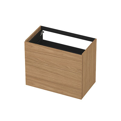 Ink onderkast 80x45cm - push to open - 2 lades - blank eiken