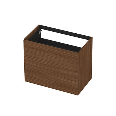 Ink onderkast 80x45cm - push to open - 2 lades - warm walnoot