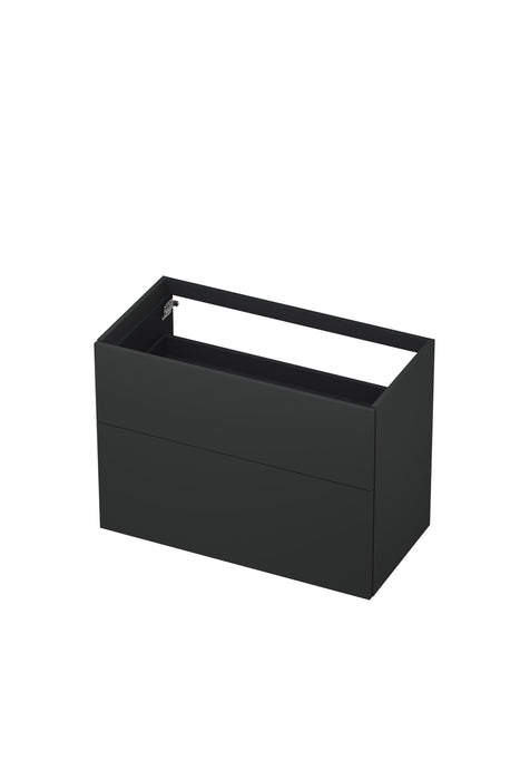 Ink onderkast 90x45cm - push to open - 2 lades - mat antraciet