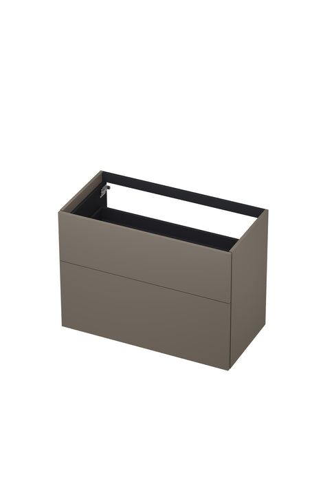 Ink onderkast 90x45cm - push to open - 2 lades - mat taupe