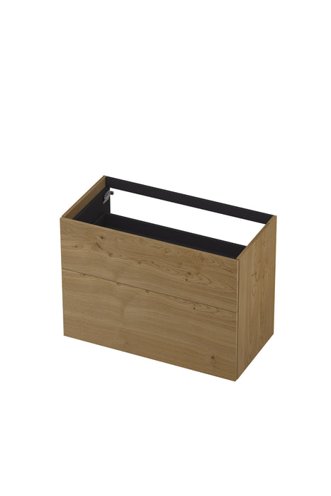 Ink onderkast 90x45cm - push to open - 2 lades - fineer natur