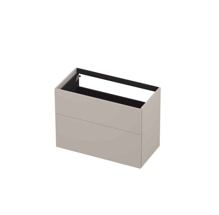 Ink onderkast 90x45cm - push to open - 2 lades - mat kasjmier grijs
